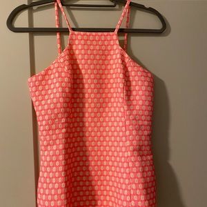 Lilly Pulitzer Hot Pink Geometric Costello Top